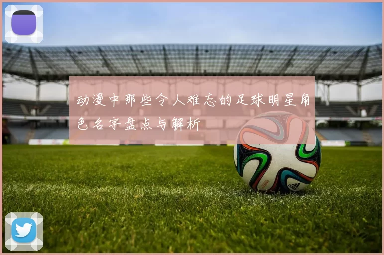 动漫中那些令人难忘的足球明星角色名字盘点与解析